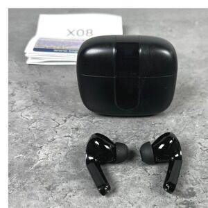 TAGRY X08 True Wireless Earbuds Bluetooth Headphones w/ LED Display Black Tested